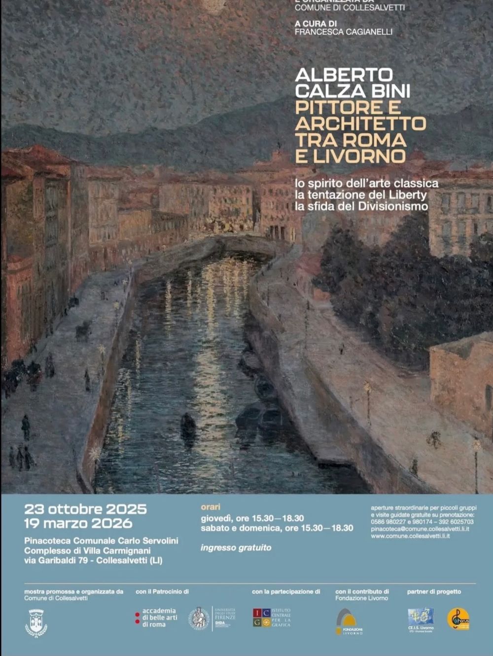 manifesto mostra Alberto Calza Bini